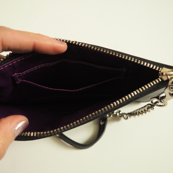 COACH Black Leather Wristlet - Picture 4 of 4